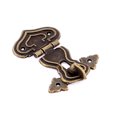 thumbnail image 3 of Unique Bargains Drawer Furniture Case Box Retro Style Hasp Lock Latch Set Bronze Tone, 3 of 4