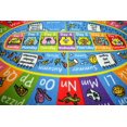 thumbnail image 3 of KC Cubs Playtime Collection ABC Alphabet, Seasons, Months and Days of The Week Educational Learning & Game Oval Area Rug Carpet for Kids and Children Bedrooms and Playroom, 3 of 5