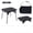 Black, variant on Portable Mini Folding Camping Table with Storage Bag, Lightweight Aluminum Compact Foldable Side Desk, for Outdoor Picnic Backpacking Beach Travel BBQ Activities