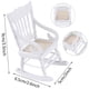 thumbnail image 4 of 6 Piezas 1:12 Muebles de Juguete en Miniatura Sillas Mecedoras de Madera Accesorios de Juguete para Decoración de Juguete,, 4 of 5