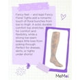 thumbnail image 7 of MeMoi Fancy Floral Sheer Tights - Girls - Female, 2-4, Silver, 7 of 7