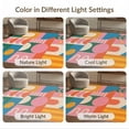 thumbnail image 7 of ODIKA 9'x12' Vibrant Multicolor Geometric Midcentury Washable Area Rug Playful Abstract Shapes with Retro Flair Low Pile, Flatwoven, for Great Room, Indoor Concept, Large Living, 7 of 7