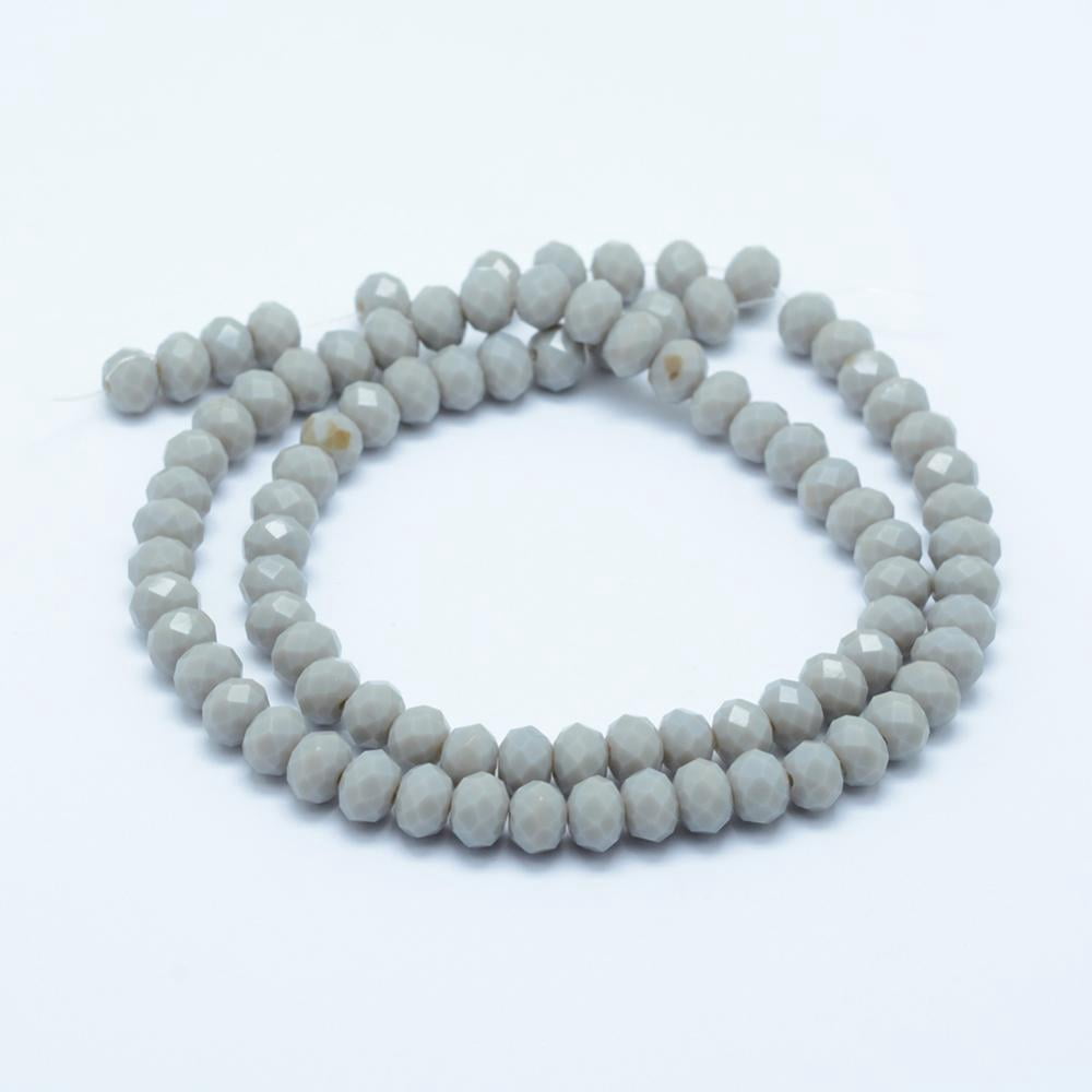 20strands Glass Beads Strands Faceted Rondelle Mixed color 8x6mm Hole: 1mm about 60pcs/strand 15.5 inch~15.7 inch(39.5cm~40cm)
