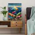 thumbnail image 5 of Vibrant Impressionist Floral Landscape Textured Canvas Print， Suitable for Living Room， Bedroom， Dining Room， Hallway， Office Decor, 5 of 8