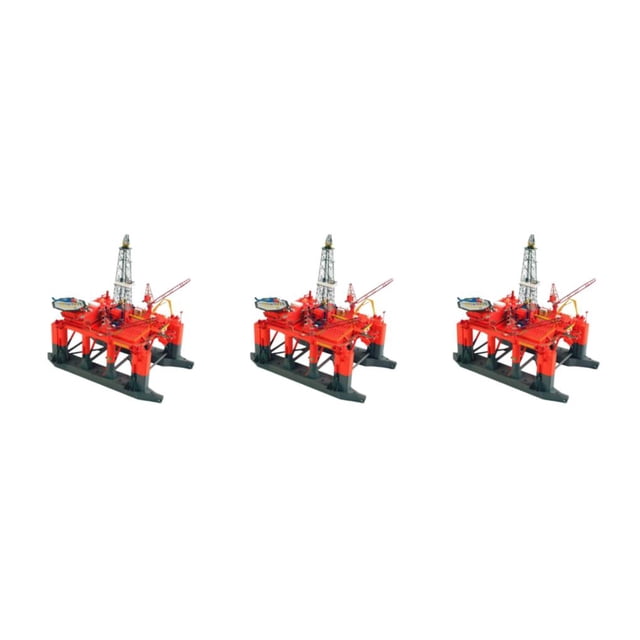 Injueey 3D 1/400 DIY Semi Submersible Oil Platform Gift Model Drilling Creative Type1 NO1