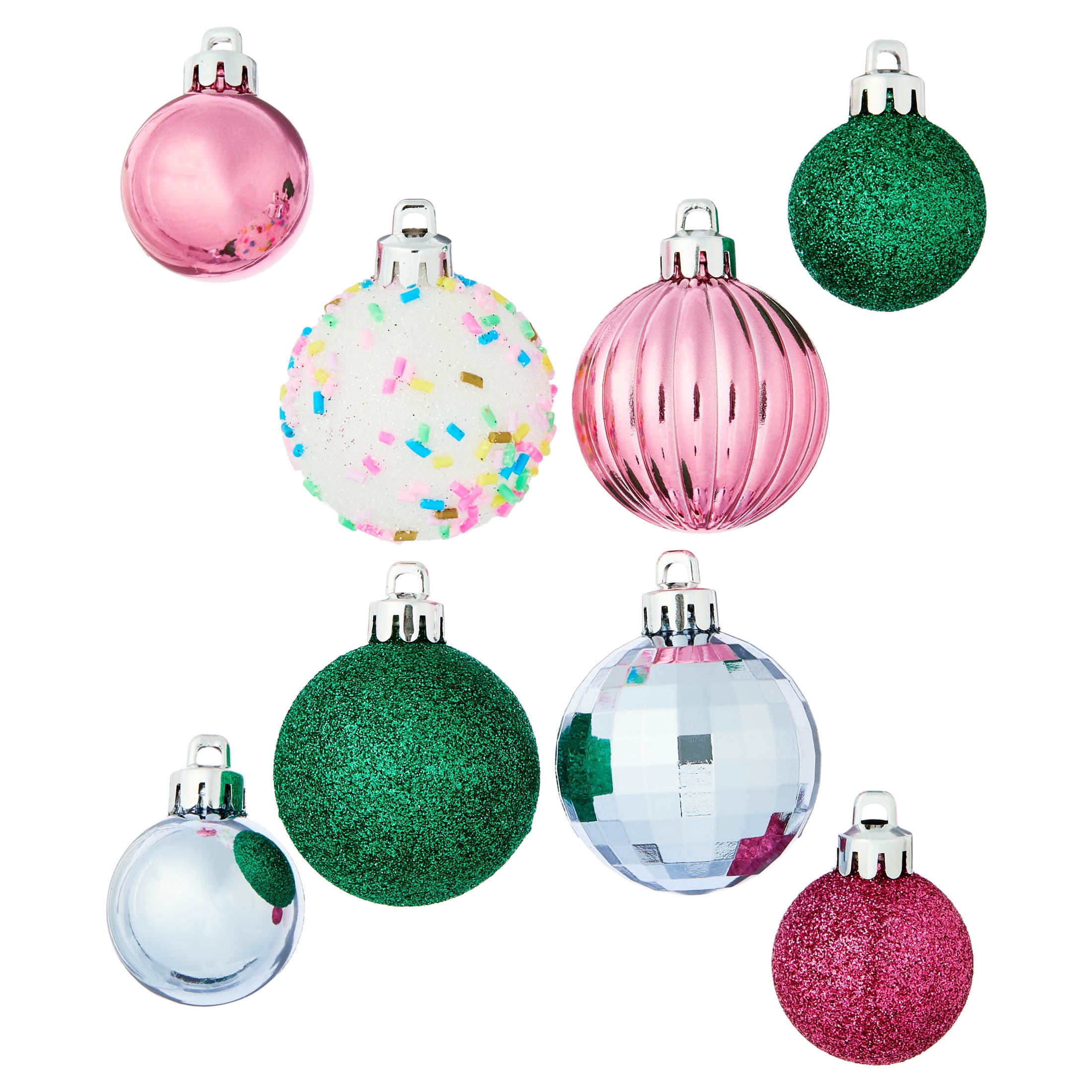 20-Count Multicolor Mini Ball Shatterproof Christmas Ornaments, by Holiday Time