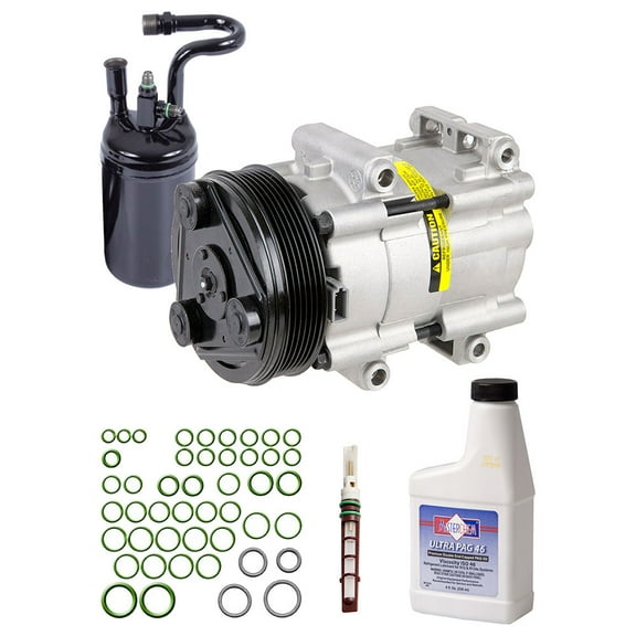 AC Compressor & A/C Kit For Mazda B3000 B4000 Navajo & Ford Ranger - Includes Drier, Expansion Valve, PAG Oil & O-Rings - BuyAutoParts