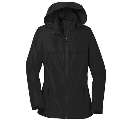 Womens Solid Color Waterproof Jacket - MH - Black MHL333SA XS - Walmart.com