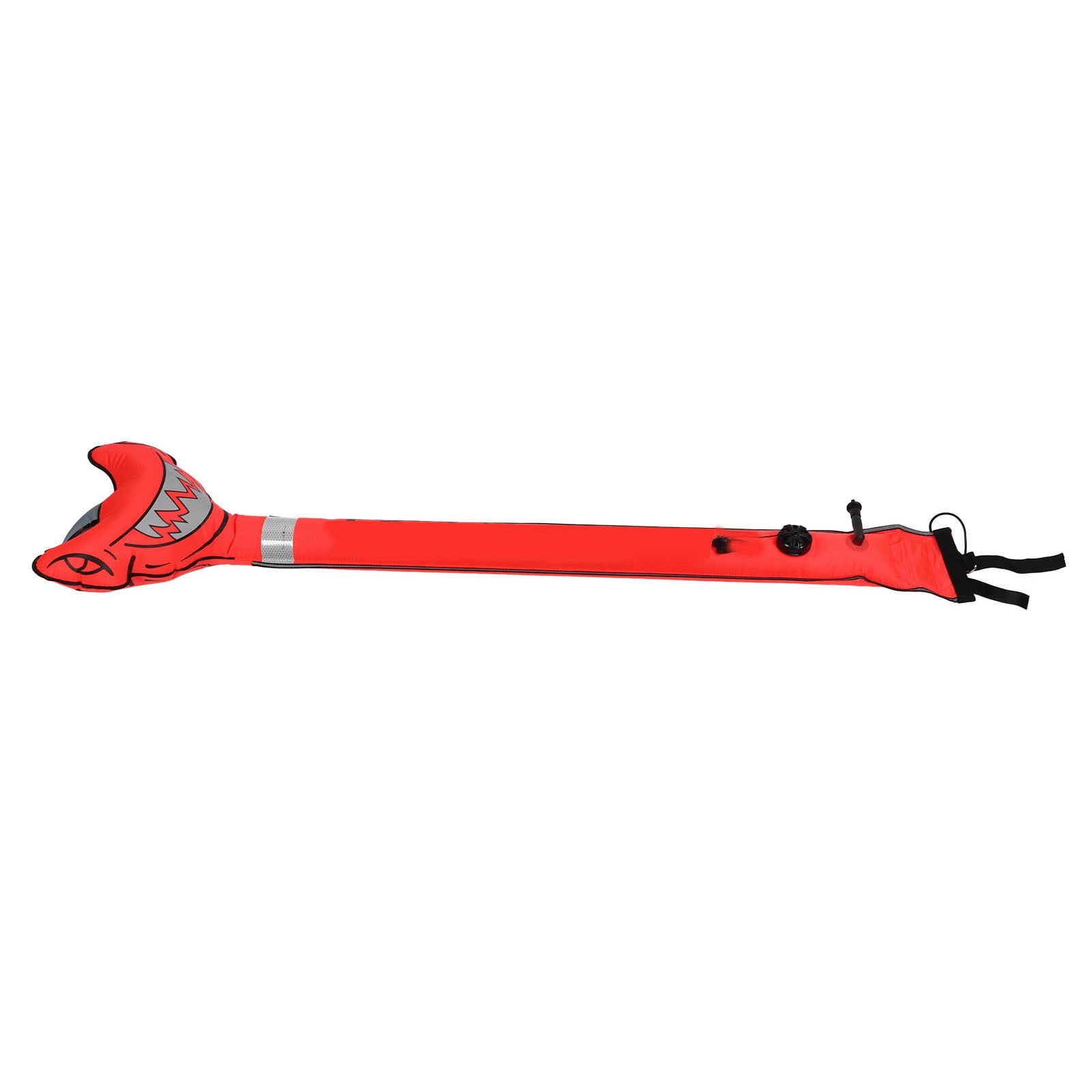 DeWin Marqueur De Surface De Plongée – 120x15 Cm, Nylon 210D, Réfléchissant, Valve Antidéflagrante, D-rings