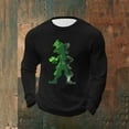 thumbnail image 5 of VBTAPA Men's St. Patrick's Day Waffle Shirts Long Sleeve Crewneck Pullover Big and Tall T-Shirt Loose Workout Casual Graphic Tees Black XXXXXL, 5 of 6