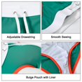 thumbnail image 5 of TANBOM Men's Sexy Polyamide Triangle Swim Trunks Adjustable Drawstring Big Pouch Comfortable Breathable Green L, 5 of 5