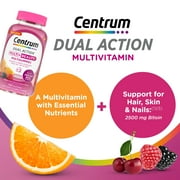 Centrum Multi Plus Beauty Gummy Multivitamin for Women With Vitamin A, B, C, D & E, Fruit, 100 Count
