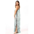 thumbnail image 2 of 21820-WB-XL Riviera Sun Summer Dresses Maxi Dress Sundresses for Women (2X, Aqua / Charcoal), 2 of 3