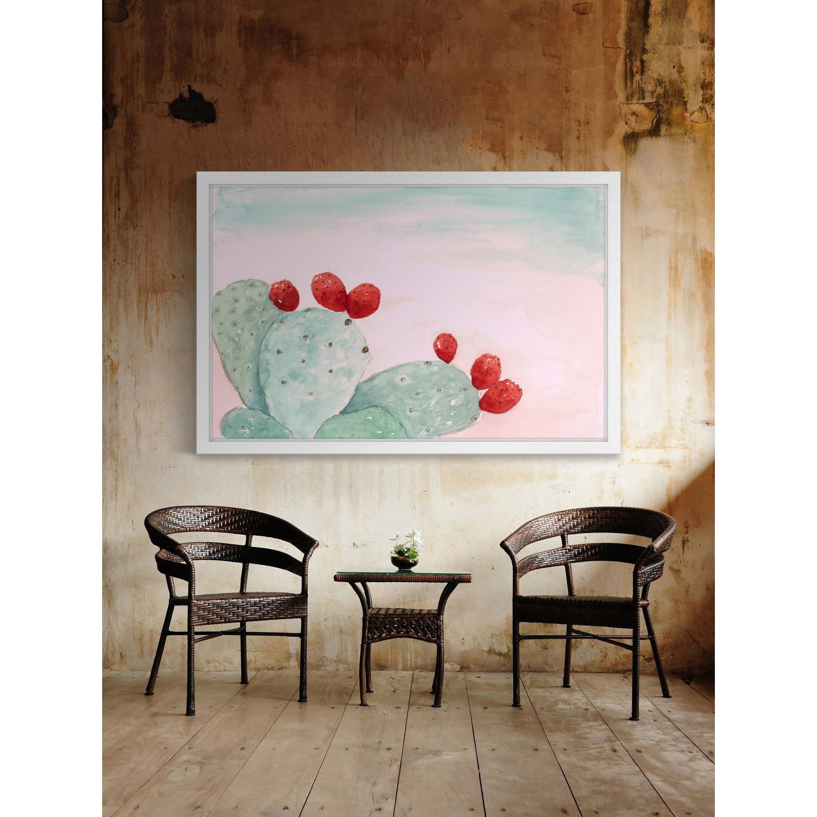"Opuntia" Framed Painting Print