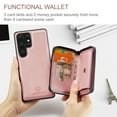 thumbnail image 4 of Allytechgroup for Samsung Galaxy S25 Ultra Case, Vegan PU Leather Anti-Scratch Magnetic Detachable Wallet Zipper Purse Stand Case with Card Slots for Samsung Galaxy S25 Ultra, Pink, 4 of 7