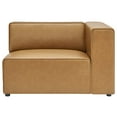 thumbnail image 5 of Sofa Corner Chair, Faux Vegan Leather, Tan, Modern Contemporary Urban Design, Living Lounge Room Hotel Lobby Hospitality, 5 of 7
