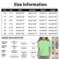 thumbnail image 4 of CCRFTGI Shirts for Kids Girls Size 10-12 Cute Striped Shirt Graphic Tees Summer Tops Short Sleeve Crewneck Girls Fashion Tee Tops Purple 11-12 Years, 4 of 6