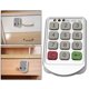 thumbnail image 3 of Cerraduras de números electrónicos, contraseña electrónica digital inteligente Cerraduras de teclado electrónico Cerradura codificada Artesanía superior Jadeshay A, 3 of 8
