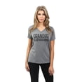 thumbnail image 2 of Thread Tank Grandma In The Making Women's Fashion Relaxed V-Neck T-Shirt Tee Heather Grey X-Large, 2 of 4