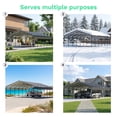 thumbnail image 5 of Patiowell 20'x30' Outdoor metal Carport,Heavy Duty Carport with UV-Resistant Roof, All-Weather Shelter for Cars, Trucks, Boats & Lawn Equipment, 5 of 6