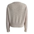 thumbnail image 2 of Suéter George para Mujer, con Botones al Frente Cardigan Hombro Caído Cuello Redondo Beige Talla EG, 2 of 4