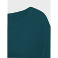 thumbnail image 6 of Womens Short Sleeve Boat Neck Side Shirring Dolman Drape Top, 6 of 6