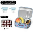 thumbnail image 5 of Lightweight Insulated Lunch Bag with Ice Cream, Dessert, Food Pattern, Summer, Colorful, and Sweet Treats Designs – Durable Lunch Tote for School, Travel, and Everyday Use, 5 of 6