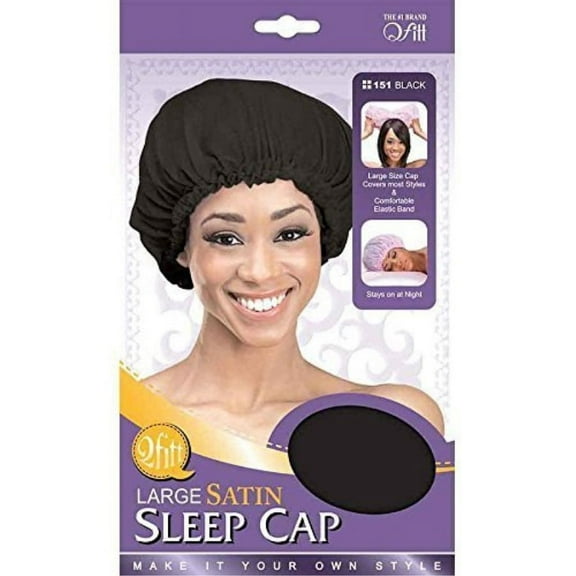 (3 Pack) Qfitt â€“ Satin Sleep Cap #151
