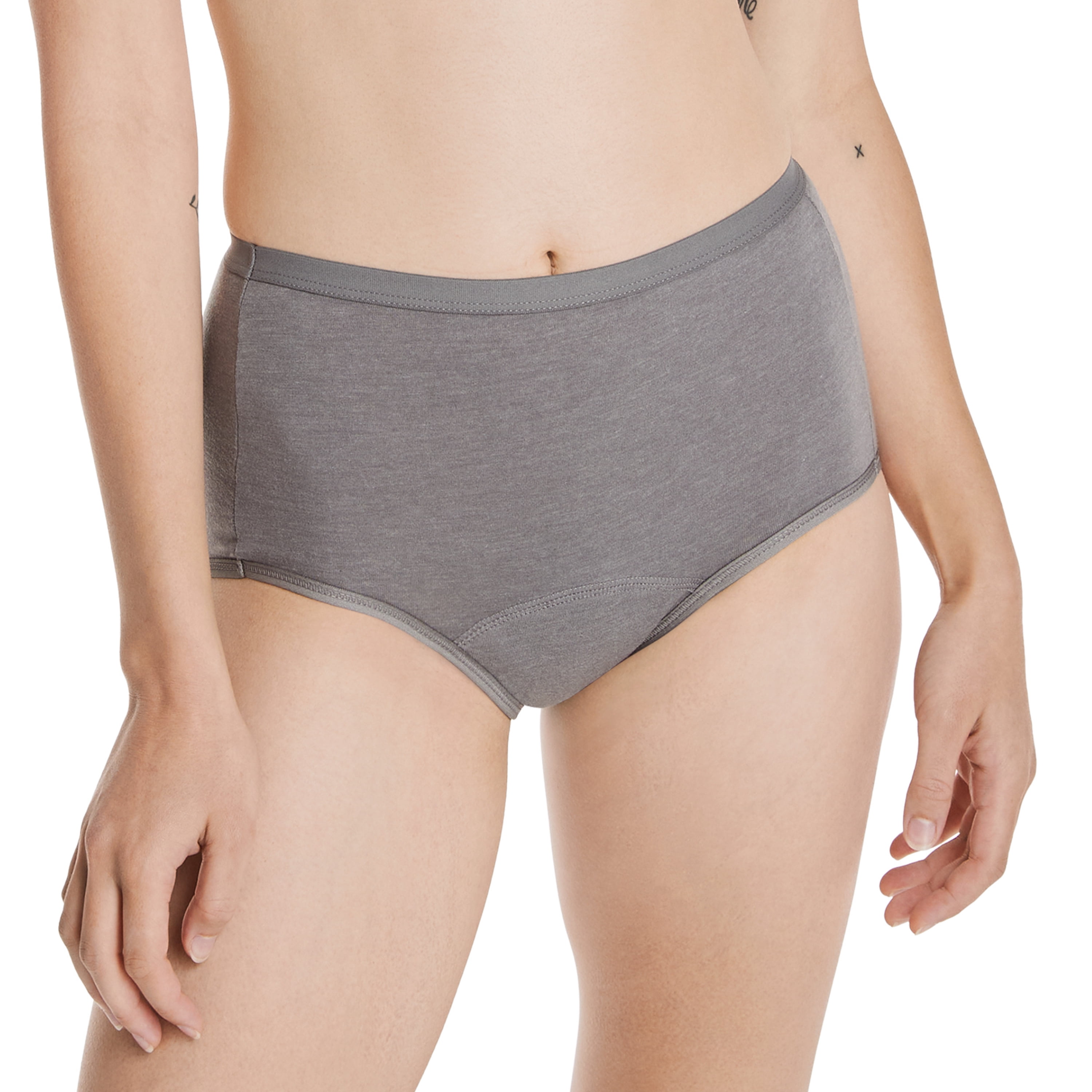 (2 pack) Hanes Womens Period Underwear 3-Pack, Comfort, Period Moderate Protection Period Panties, Period Underwear for Women