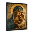 thumbnail image 2 of Designart "Mary And Child In Deep Yellow Style" Boho Pottery Picture Framed Canvas Prints, 2 of 5