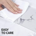 thumbnail image 4 of Marble Kitchen Rugs Non Slip, Silver White Marble Kitchen Mats Cushioned Anti Fatigue, PVC Waterproof Leather Kitchen Rug Modern, Floor Comfort Mat for Kitchen Sink, 18'''' x 30'''' + 18'''' x 48 '''', 4 of 5