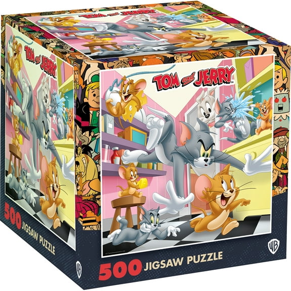 MasterPieces 500 Piece Jigsaw Puzzle - Tom & Jerry - 15"x15"