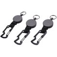 thumbnail image 3 of Retractable Keychain - Heavy Duty Holder Reel With Multitool Carabiner Clip,key Ring With Steel Wi, 3 of 5