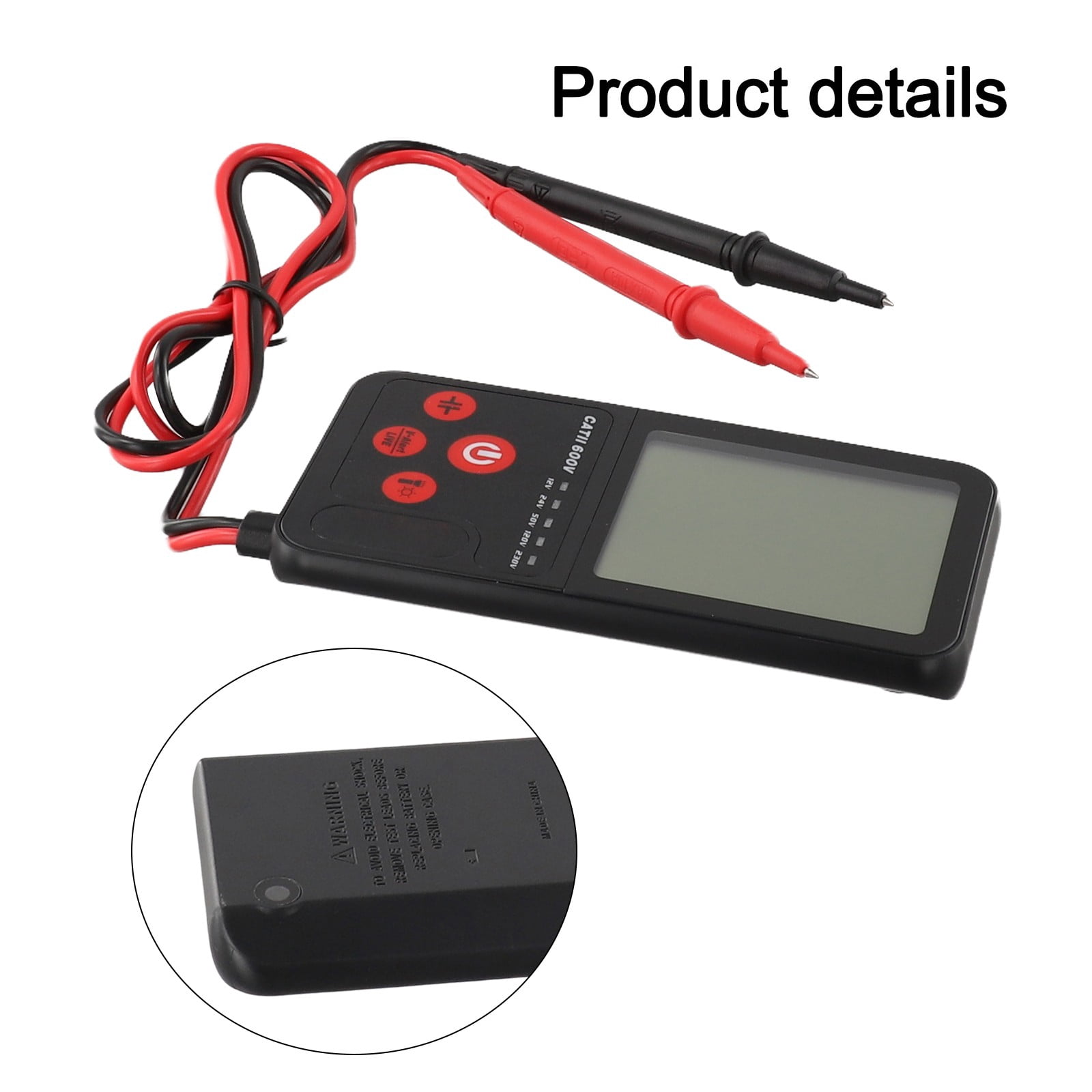 Smart Multimeter Portable Digital Electrical Tester Replacement Tool Parts For T-RMS DC AC Voltmeter For DIY Electrical Projects