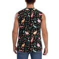 thumbnail image 4 of Haiem Men's Cute Rabbit And Flower Print Tank Tops Summer Sleeveless Cut Off Workout T-Shirts Fitness Vest Athletic Undershirts-3X-Large, 4 of 8