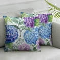 thumbnail image 3 of Hydrangea Flowers Bed Pillowcase for Hair and Skin Queen Size - Blue Purple Floral Pillowcasewith Zipper Closure, Similar to Silk Pillow Cases, Gifts for Women Men, 3 of 7