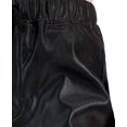 thumbnail image 4 of Tinseltown Womens Faux Leather Casual Jogger Pants, Black, Juniors, Small, 4 of 8