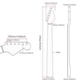 thumbnail image 4 of fastboy Guitar Neck 22 Frets Maple Wood Rosewood Head Fretboard Bass Part Log Color Smooth Surface Musical Instrument Parts Necks, 4 of 8