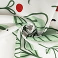 thumbnail image 2 of Christmas Shower Curtain, Green Xmas Pine Tree with Red Star Ornament Holiday Floral Holly Berries Decorations Festive Bathroom Fabric Shower Curtain, Home Decor Tapestry, 2 of 6
