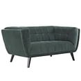 thumbnail image 2 of Modway Bestow Modern Style Performance Velvet Loveseat in Green Finish, 2 of 4