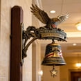 thumbnail image 4 of USA 250th Anniversary Patriotic Eagle Wall Bell – Metal Decorative Chime for 1776-2026 Celebration, Vintage American Liberty Decor for Home & Outdoor, 4 of 6