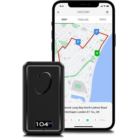 REWIRE SECURITY 104N 4G Magnetic GPS Tracker for Vehicle | Easy Mount | Fits with Car, Truck, Van & Motorbike | Portable Live Tracking | Up to 21-Day Battery Life | Low Cost Subscription Plans