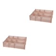 thumbnail image 1 of Bearachild Separadores de cajones de combinación libre, diseño de organización de cajones propios, divisores de cajones ajustables DIY, color rosa elegante 5 piezas/juego 2Conjunto, 1 of 6