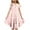 Pink, variant on HomeGardon Girls Dress,Dresses for Girl Fashion Girls'Summer Short Sleeve Ruffled Pockets Round-Neck Printed Dress,120-160
