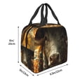 thumbnail image 3 of Honeii Sunflower Cowboy Hat Cow Print Lunch Bag Women, Lunch Box Lunch Bag for Women Adult Men, Small Leakproof Cute Lunch Tote Large Capacity Reusable, 3 of 8