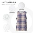 thumbnail image 3 of Honeii Heart Check Plaid print basktball shirt for men and women, Unisex basketball jersey for Theme party-Small, 3 of 6