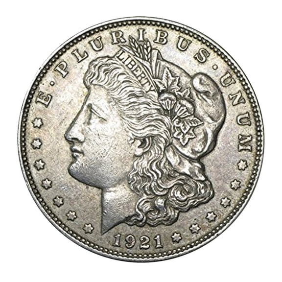 United States Mint 1921 Morgan Dollar Circulated 90% Silver Fine Bullion Coin No Mint Mark
