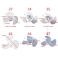 thumbnail image 4 of Fan Blade 3 Leaves Fan Blade Replacement for Household Hairdryer Motor, 4 of 9