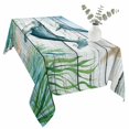thumbnail image 2 of Coastal Whale Table Cloth Waterproof Tablecloths, Farmhouse Nautical Marine Life Starfish Tablecloth Dining Table Cover for Kitchen Party Tabletop Outdoor, Rectangle Tablecloth 54x108 Inch, 2 of 9