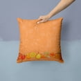 thumbnail image 2 of Carolines Treasures BB5131PW1414 Fruits and Vegetables in Orange Fabric Decorative Pillow  14Hx14W multicolor, 2 of 4